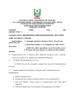 ENT 306 ORG SUCCESS Questions.docx